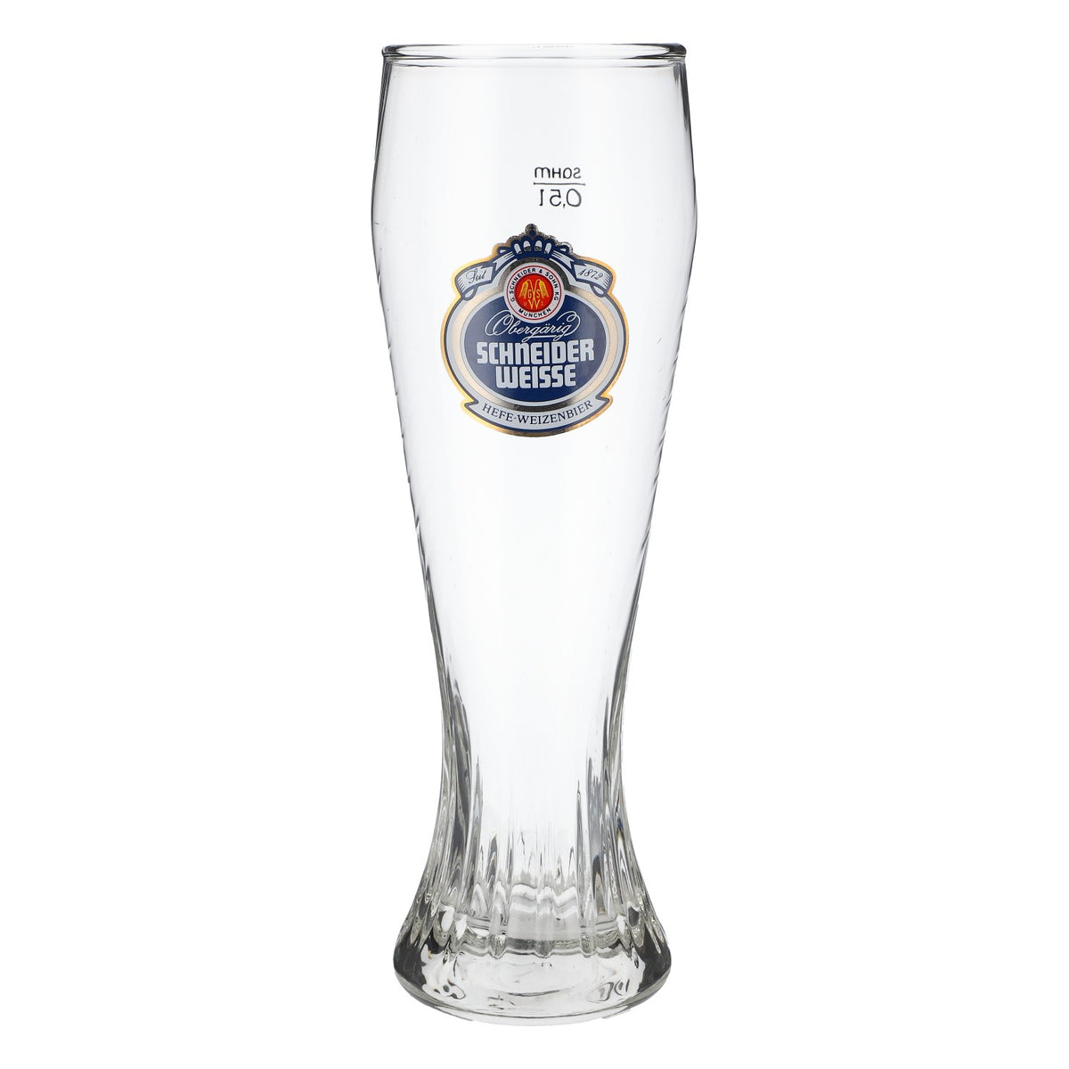 Bicchiere da birra Schneider Weisse 0,5 l Bicchieri Coppa Logo singolo Birra di frumento con lievito