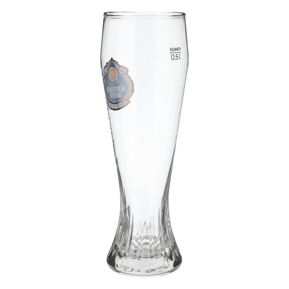 Bicchiere da birra Schneider Weisse 0,5 l Bicchieri Coppa Logo singolo Birra di frumento con lievito – Vista 3