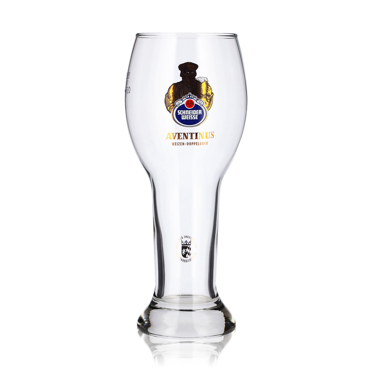 Bicchiere da birra Schneider Weisse da 0,5 l, bicchiere da birra di frumento, forma bombata, Aventinus Sahm