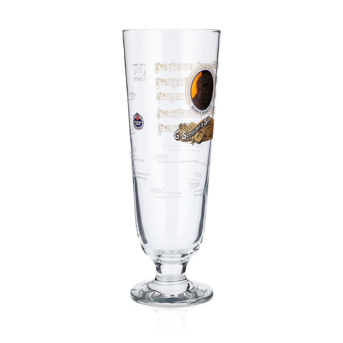 Bicchieri da birra Schneider Weisse 0,5 l, edizione speciale Georg V Sahm – Vista 3