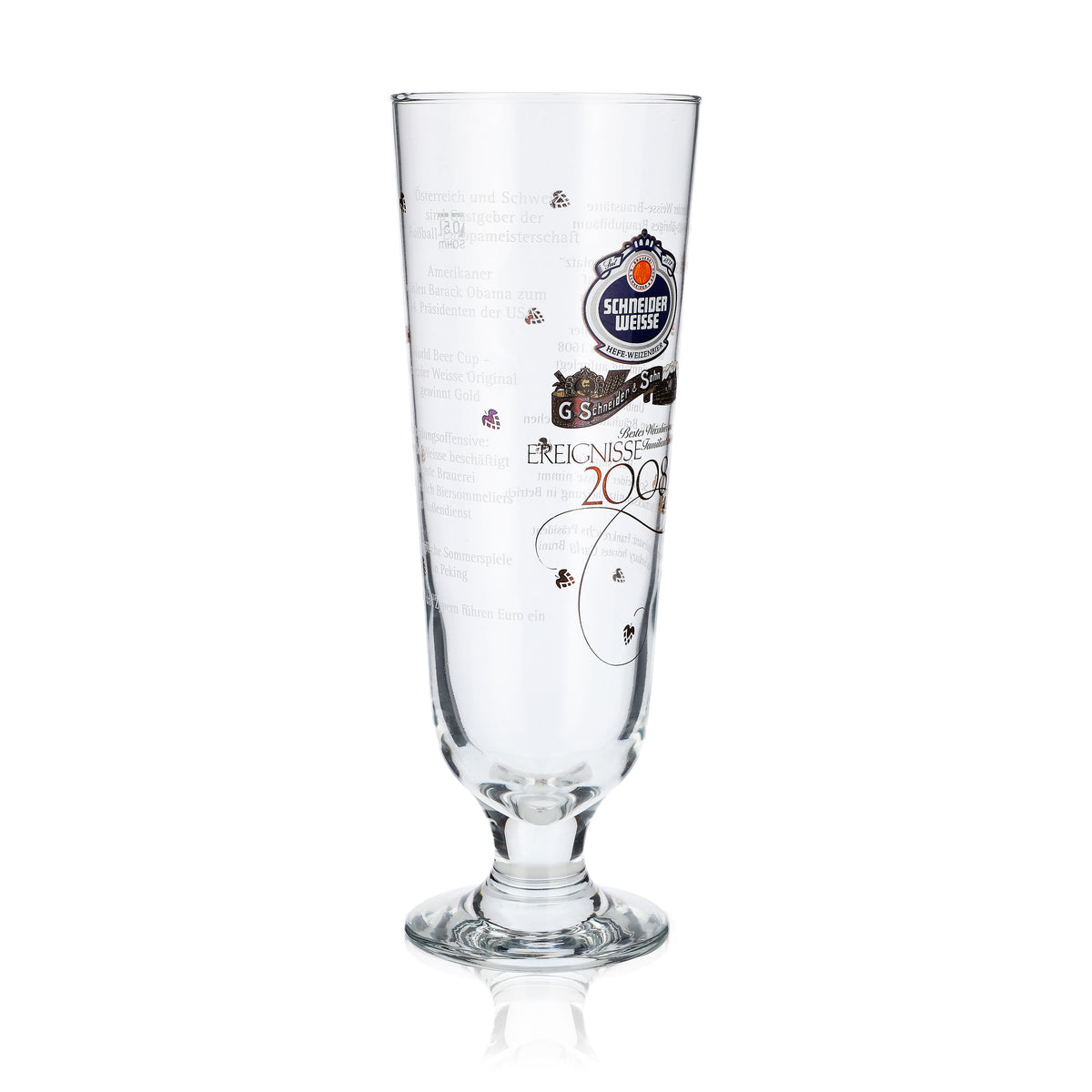 Bicchiere da collezione Schneider Weisse Bierglas 0,5 l Coppa Eventi 2008  Coppa antica – Vista 2