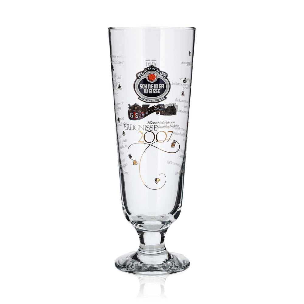 Schneider Weisse Bicchiere 0,5 l Coppa antica Eventi 2007 Edizione Bicchieri da collezione