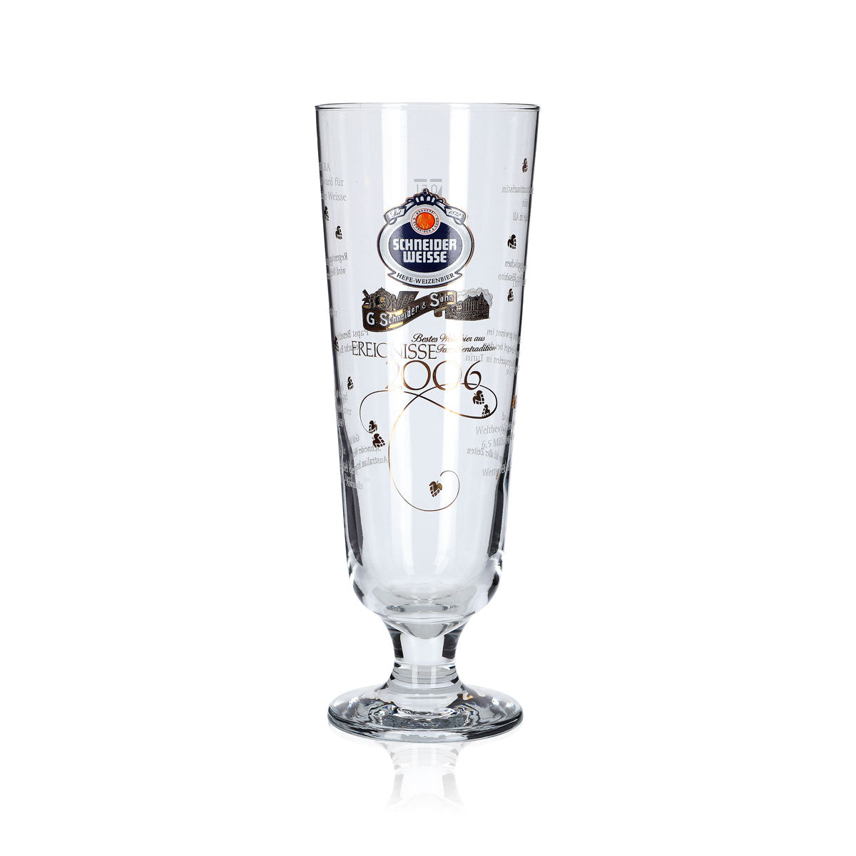 Schneider Weisse Bicchieri da liquore in vetro 0,5 l edizione speciale "Coppa antica" Eventi 2006