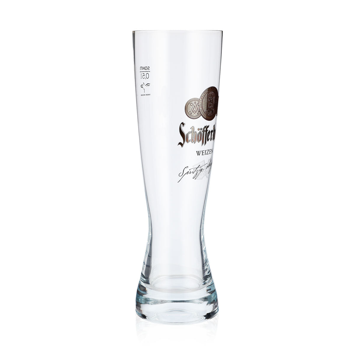 Bicchiere da birra Schöfferhofer Bicchieri da birra bianca 0,5 l Coppa Platino Logo Sahm – Vista 2
