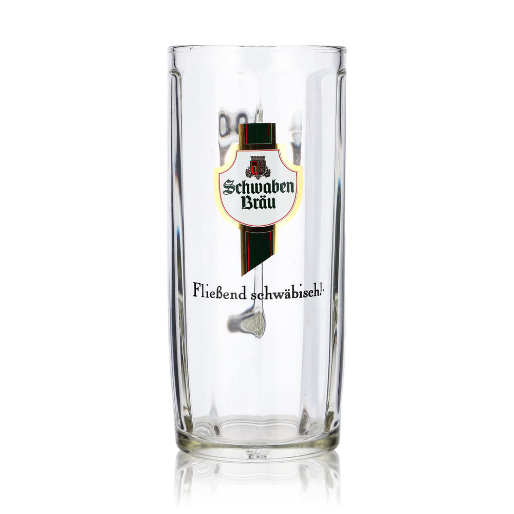 Bicchiere da birra Schwaben Bräu da 0,5 l, boccale color crema
