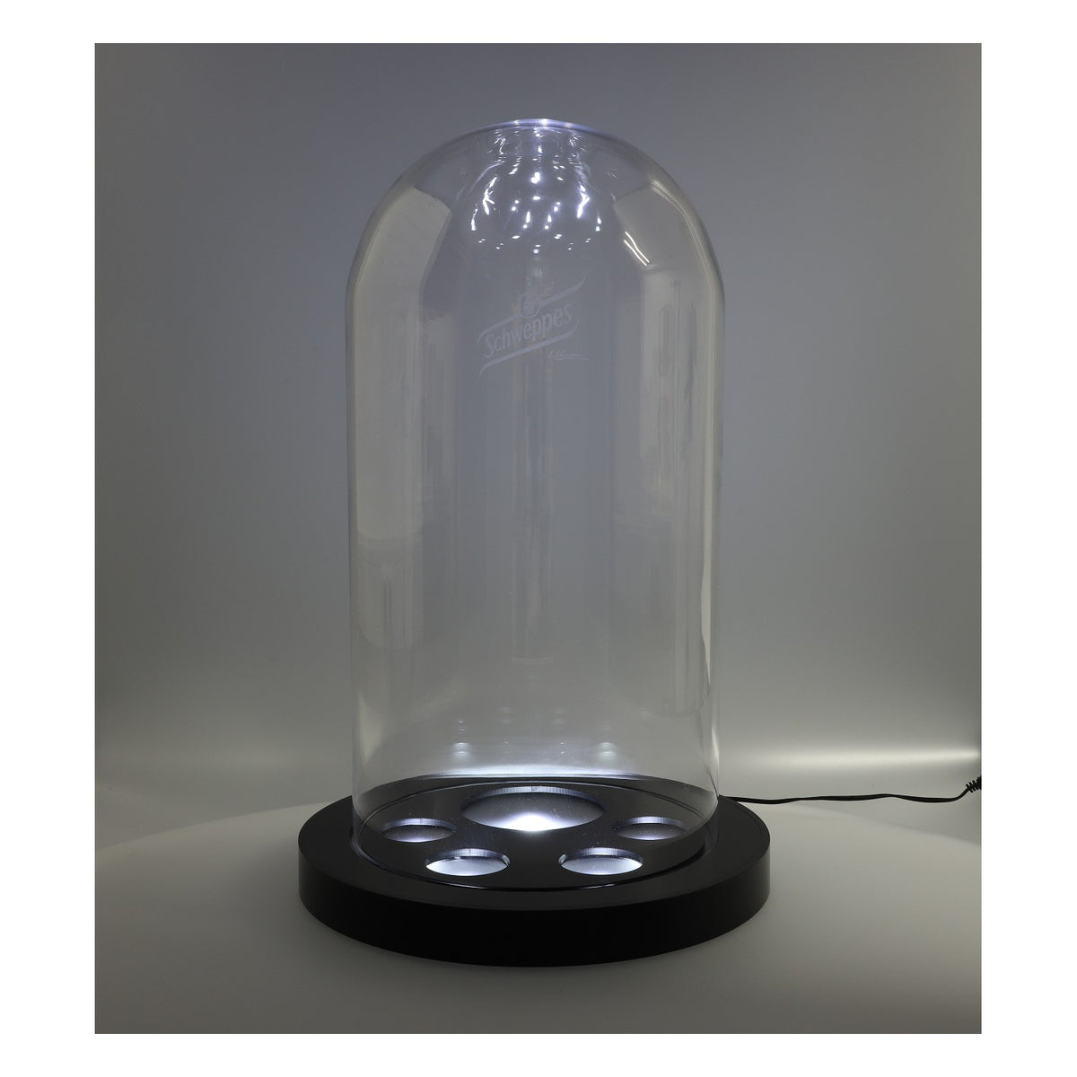 Schweppes LED Glorifier Campana di vetro con illuminazione pubblicitaria, alimentatore incluso – Vista 5