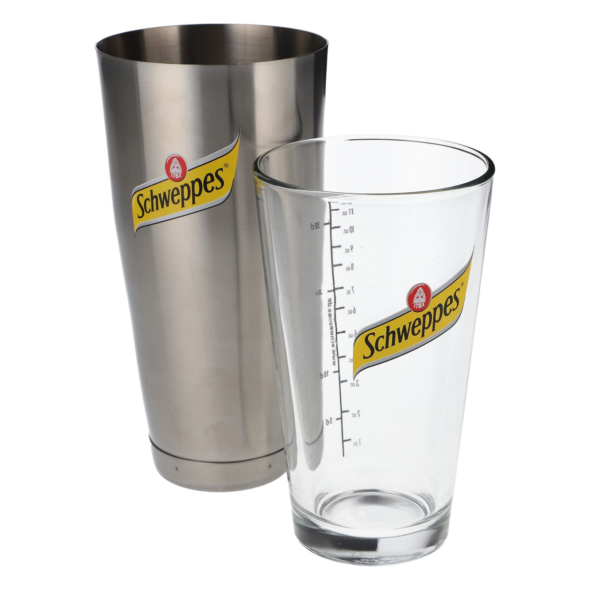 Schweppes Softdrink Shaker Accessori da bar Bicchiere da cocktail Frullatore Acciaio inossidabile/vetro – Vista 4