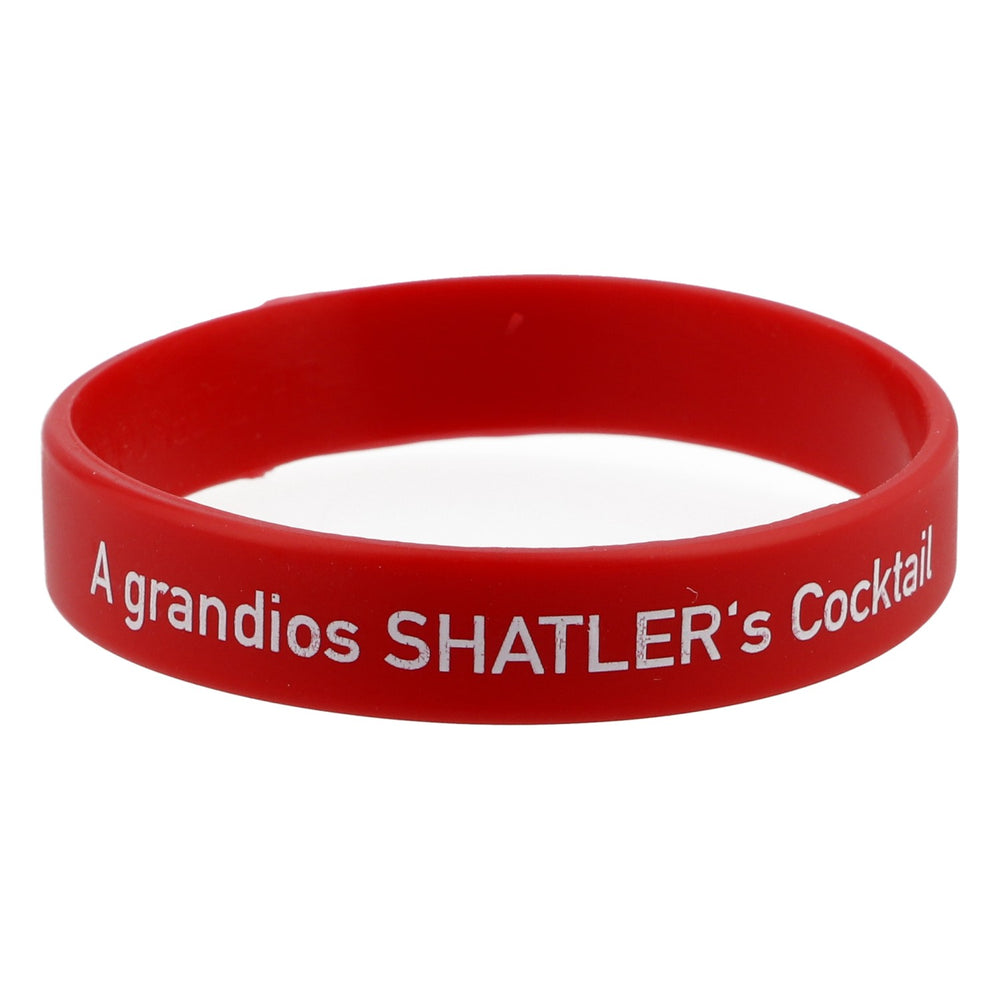 Bracciale Shalter Bracciale dell'amicizia in gomma rosso "A grandios Shalter's Cocktail"