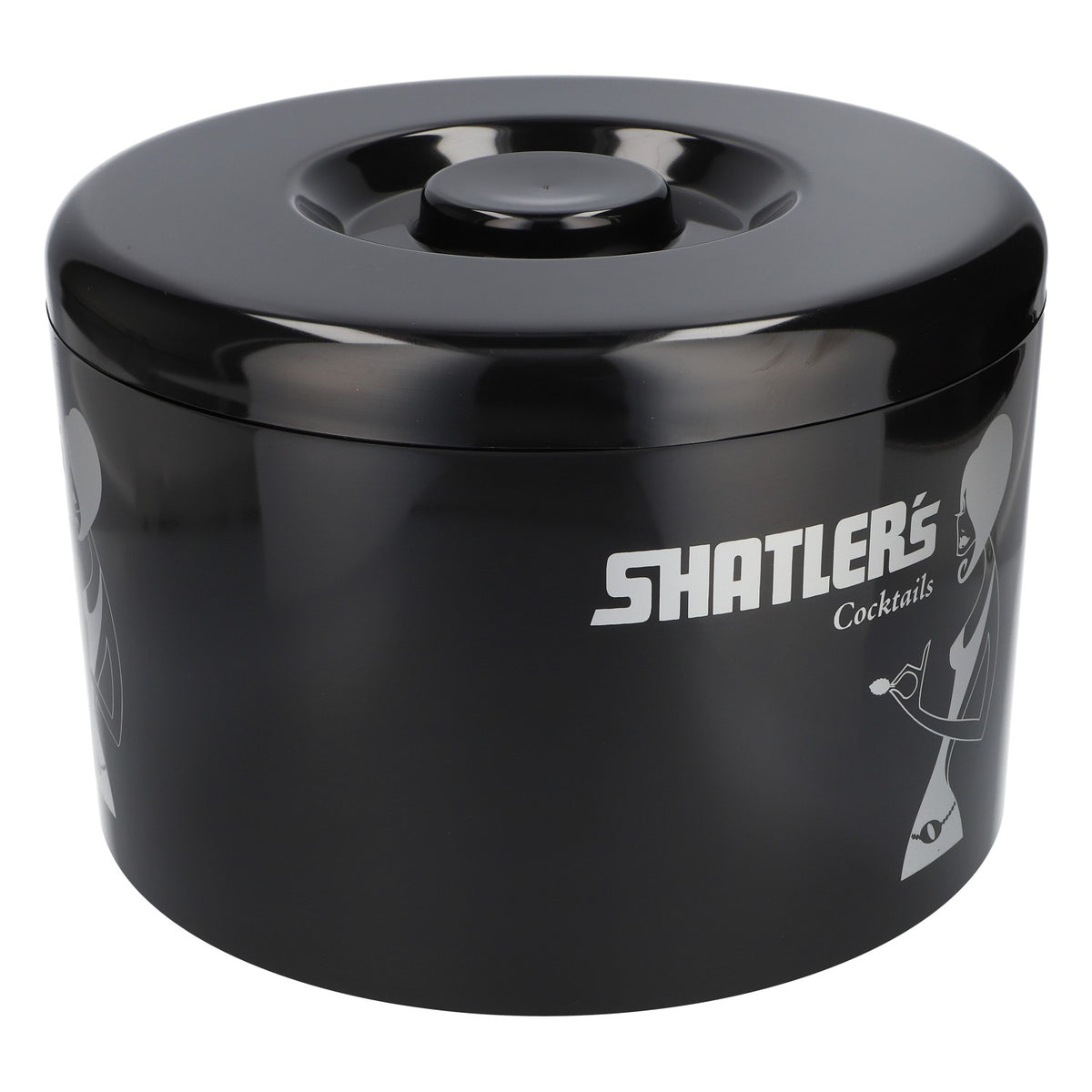 Shatlers Contenitore per cubetti di ghiaccio Icecube Nero Contenitore termico rotondo 10 l – Vista 2