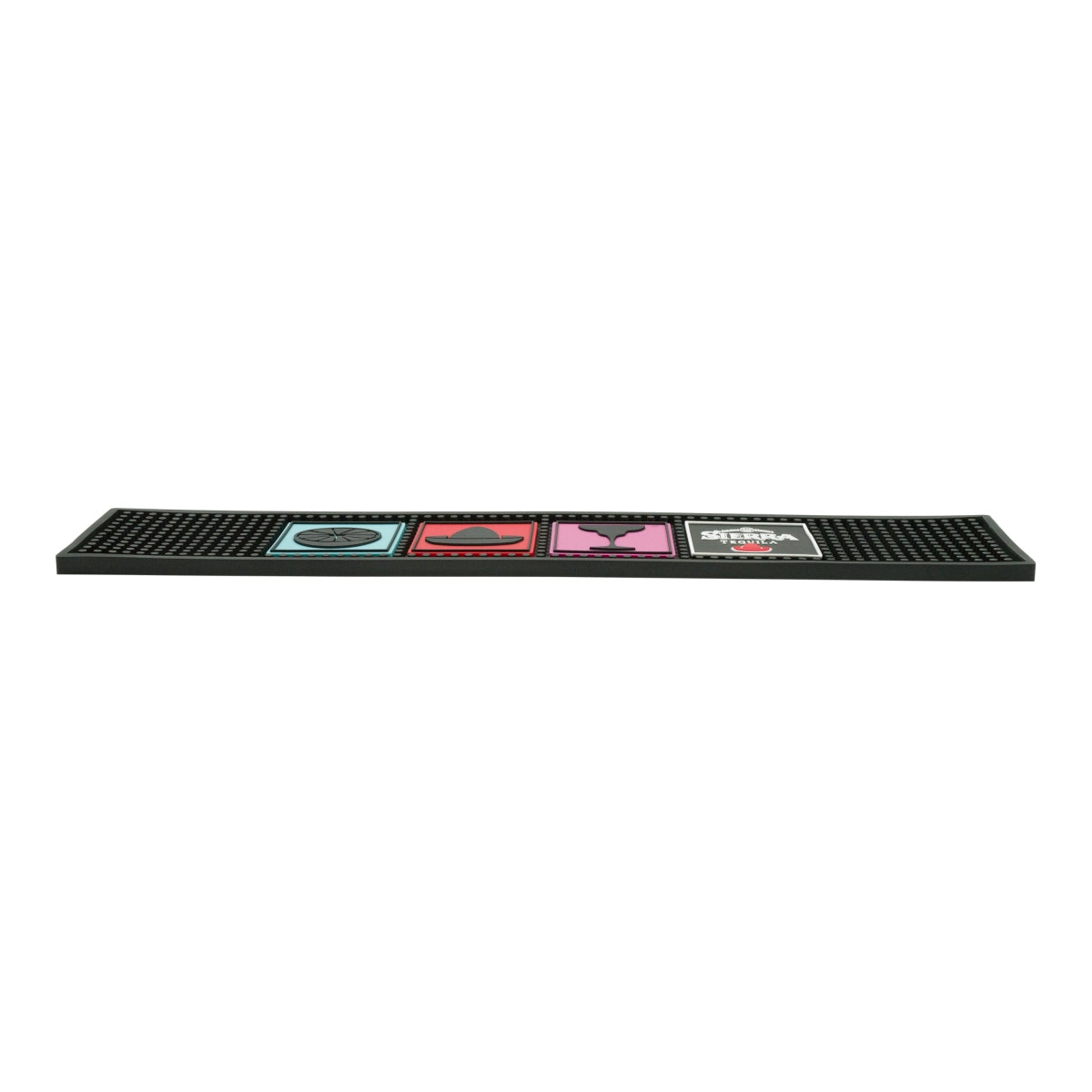 Sierra Tequila Tappetino da bar Tappetino scolapiatti Accessori da bar nero colorato 49,5x10 – Vista 2