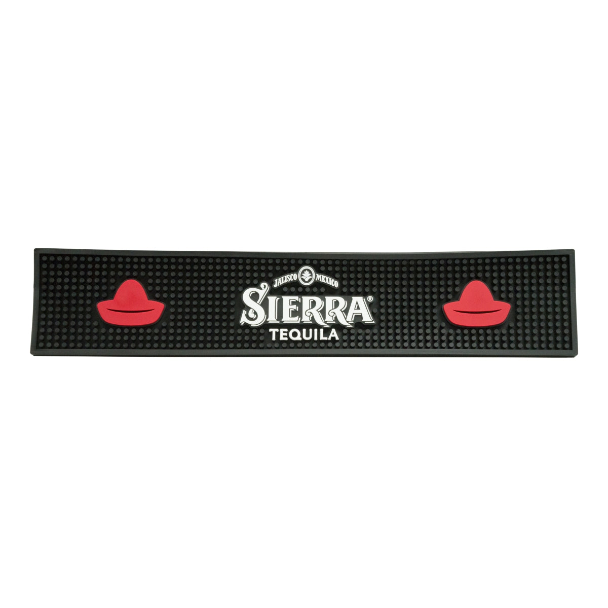 Sierra Tequila Tappetino da bar Tappetino scolapiatti Accessori da bar nero 50,5x10