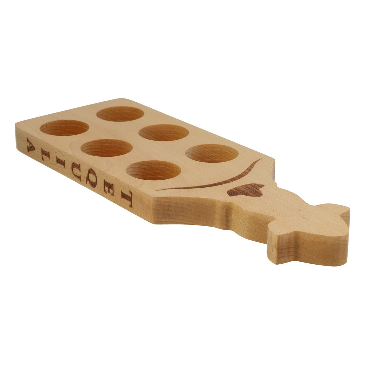 Sierra Tequila Shot-Vassoio Meterboard Vassoio da portata in vero legno per 6 bicchierini – Vista 2