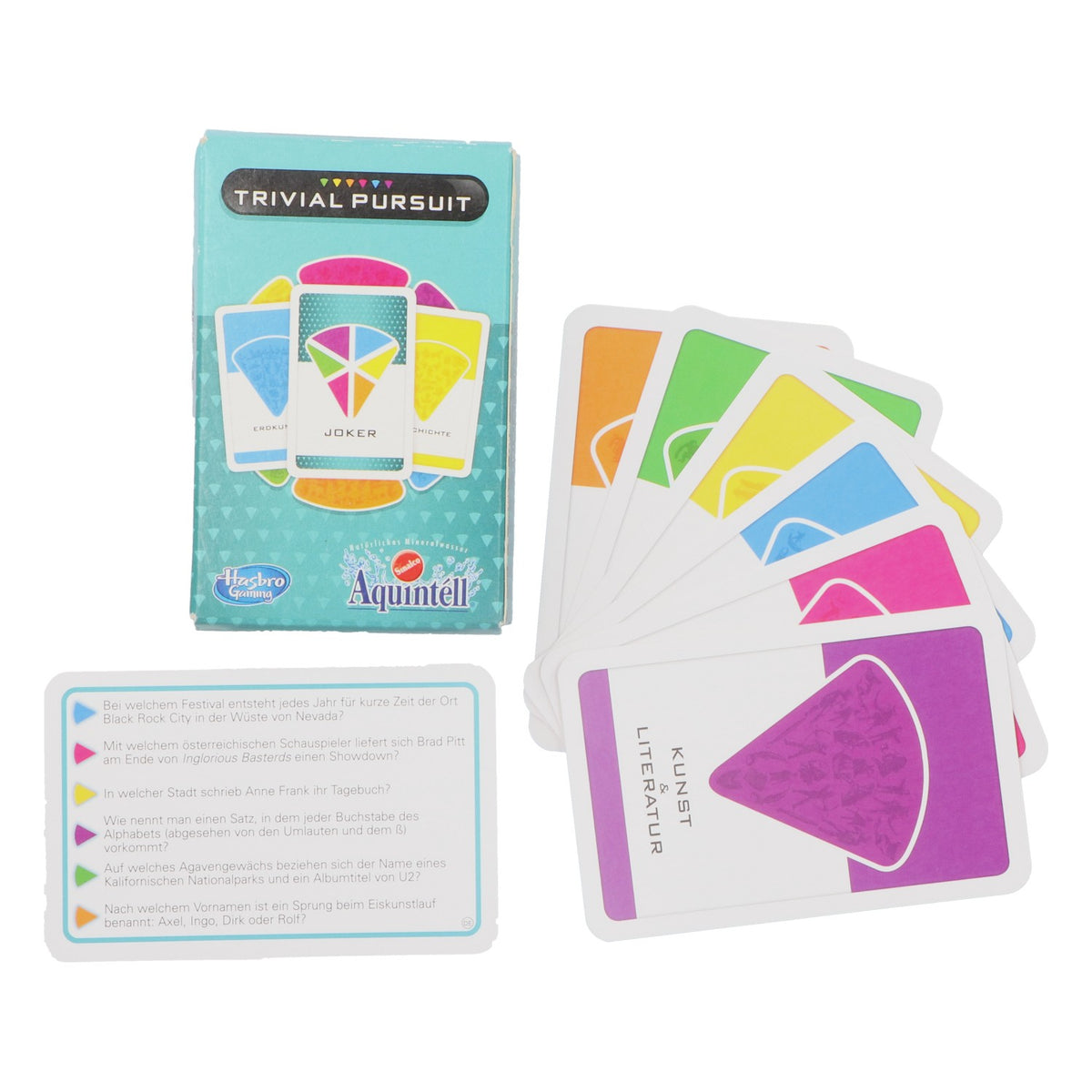 Sinalco Aquintell Trivial Pursuit Gioco di carte Gioco da tavolo Hasbro Gaming
