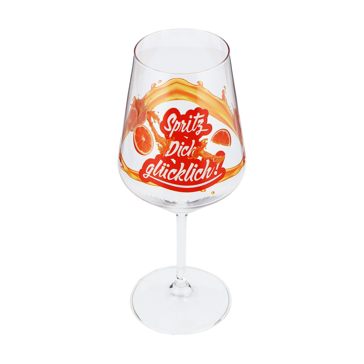 Bicchiere da aperitivo Sipply Summer Vibes con la scritta "Spritz Dich glücklich!" (Spruzzati di felicità!). Bevande cocktail 0,5 l con effetto trasparenza. – Vista 7