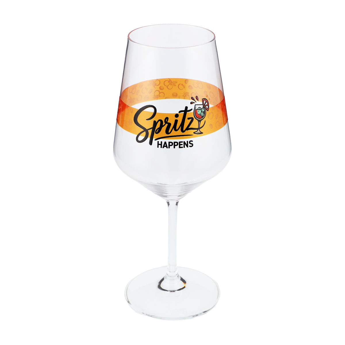 Bicchiere da aperitivo Sipply Summer Vibes con scritta Spritz Happens 0,5 l con effetto trasparenza – Vista 8