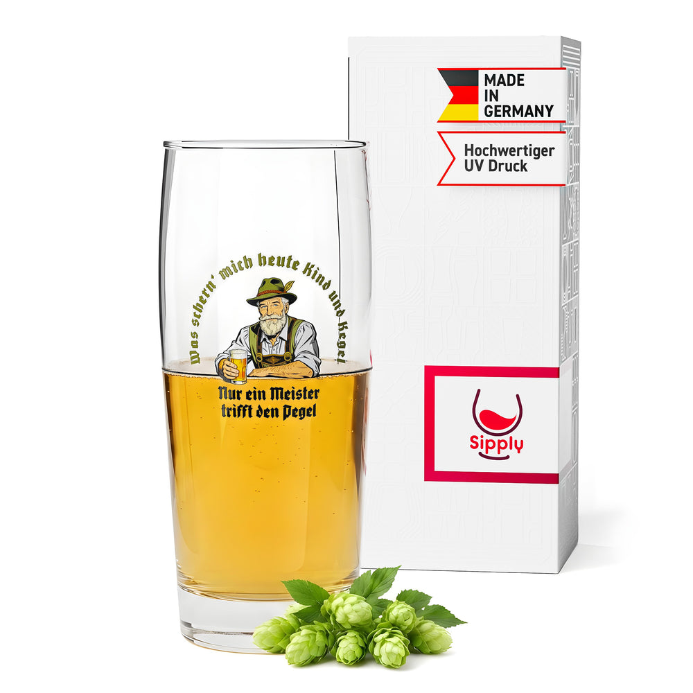 Set di bicchieri da birra Sipply SETTING THE TABLE Meister Willibecher 0,5 l - La divertente tendenza sui social media