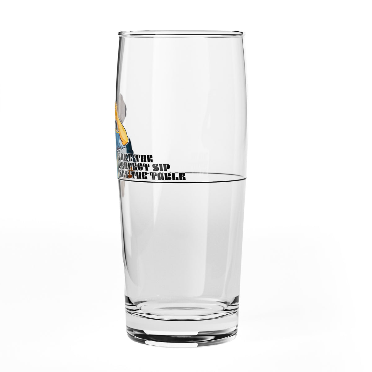 Bicchiere da birra Sipply SETTING THE TABLE Take the Perfect SIP Willibecher 0,5 l - La divertente tendenza dei social media – Vista 4