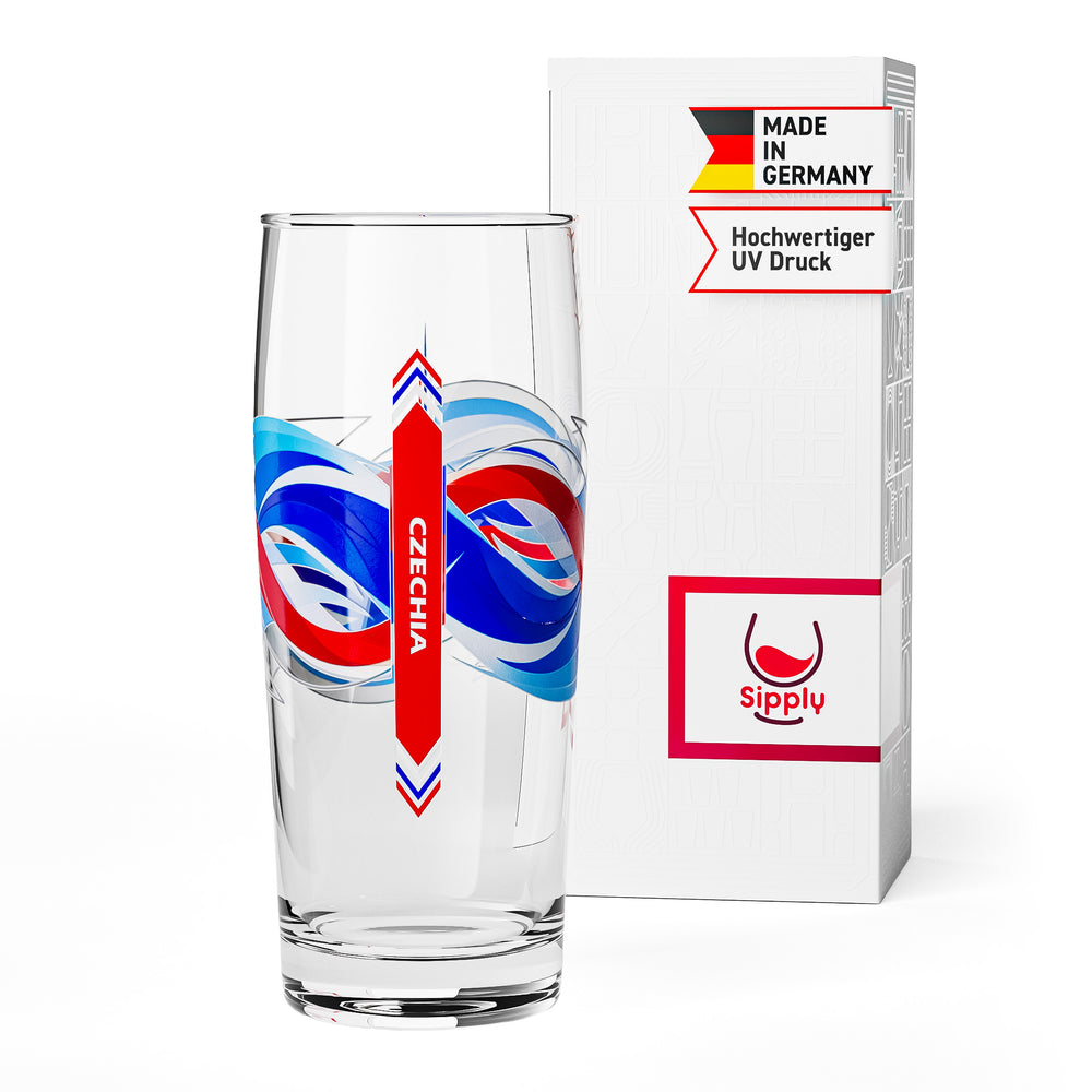 Bicchiere da birra Sipply Willibecher da 0,5 l con la bandiera della Cecoslovacchia