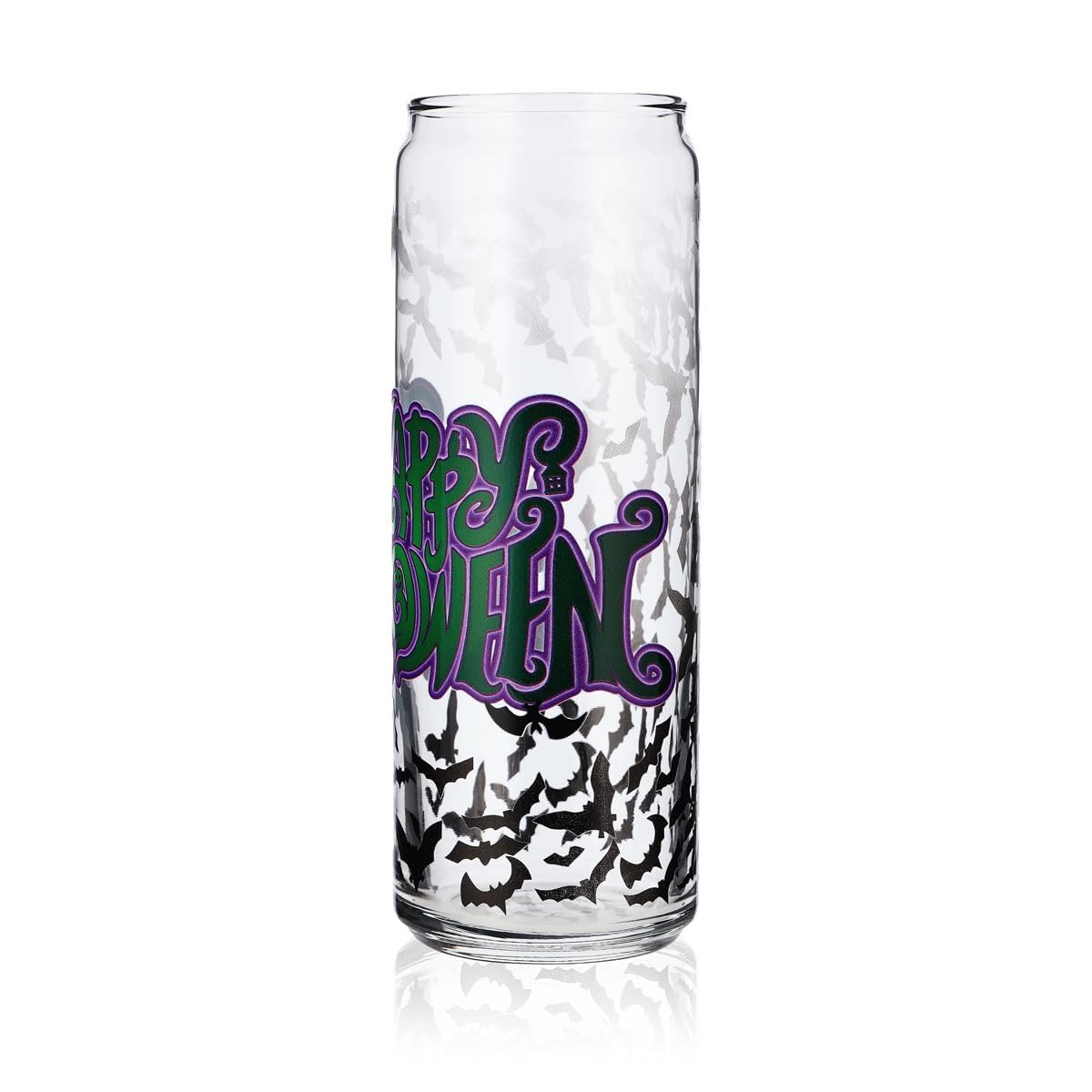 Bicchiere Sipply con motivo Halloween pipistrelli, stampa UV, Can Glass 370ml – Vista 4