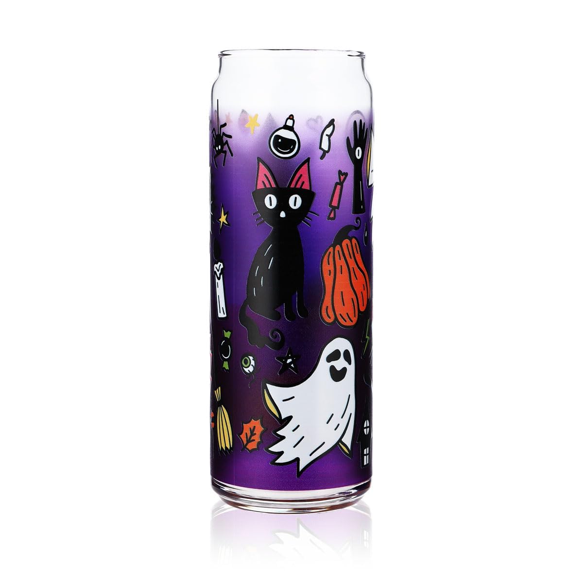Sipply Bicchiere con motivo Halloween Spooky come stampa UV Can Glass 370ml – Vista 2