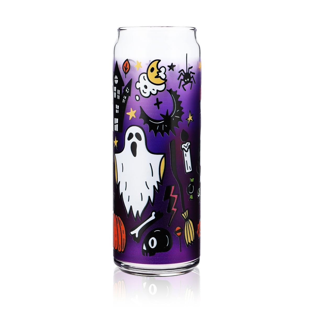 6x Bicchieri Sipply con Motivo Halloween Spooky, Stampa UV Can Glass, 370ml – Vista 4