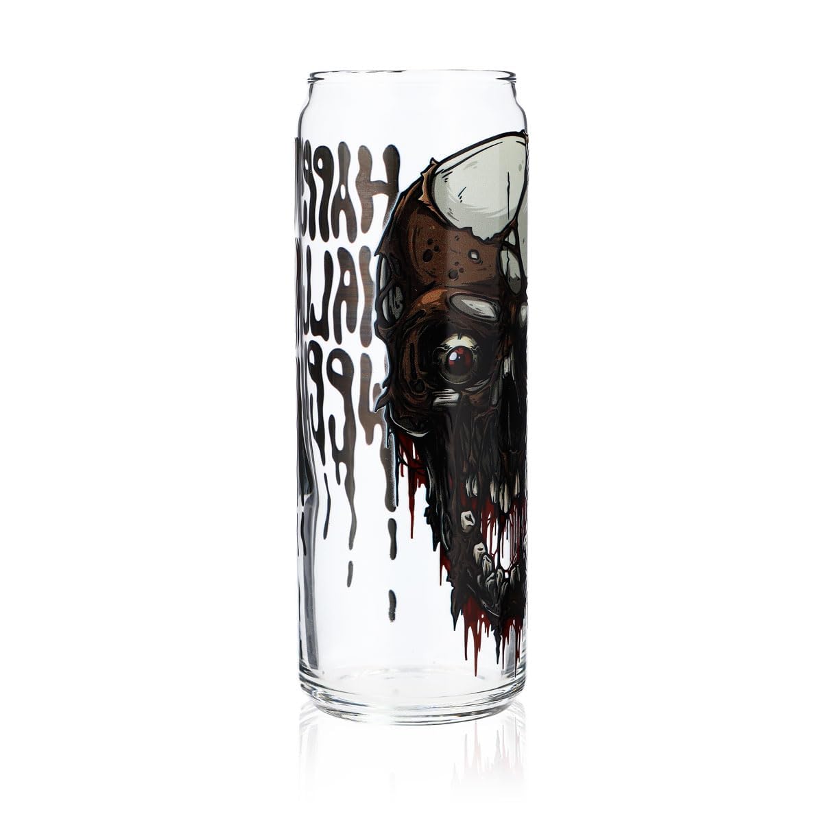 Sipply Bicchiere con Motivo Halloween Teschio XL come Stampa UV Can Glass 370ml – Vista 2