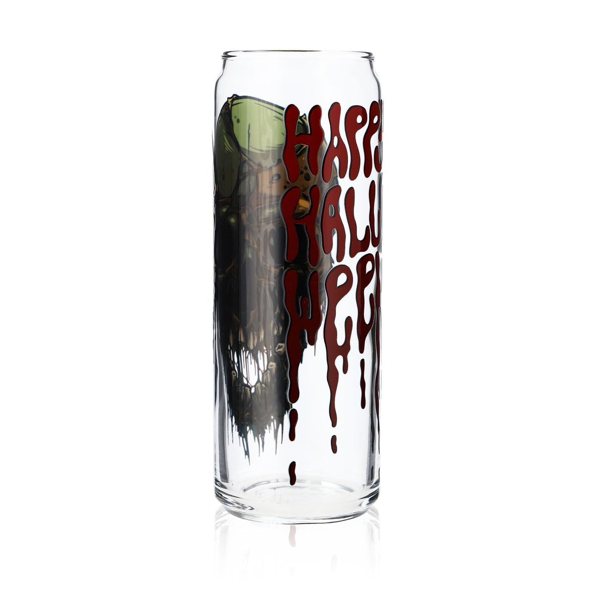 6x Sipply Bicchiere con Motivo Halloween Teschio XL come Stampa UV Can Glass 370ml – Vista 6