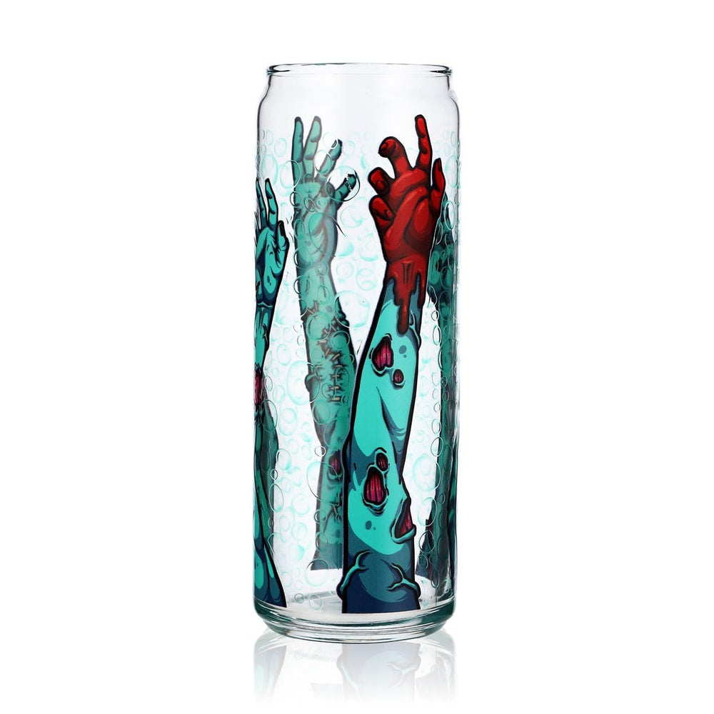 Sipply Bicchiere con motivo Halloween Zombie Arms come stampa UV Can Glass 370ml