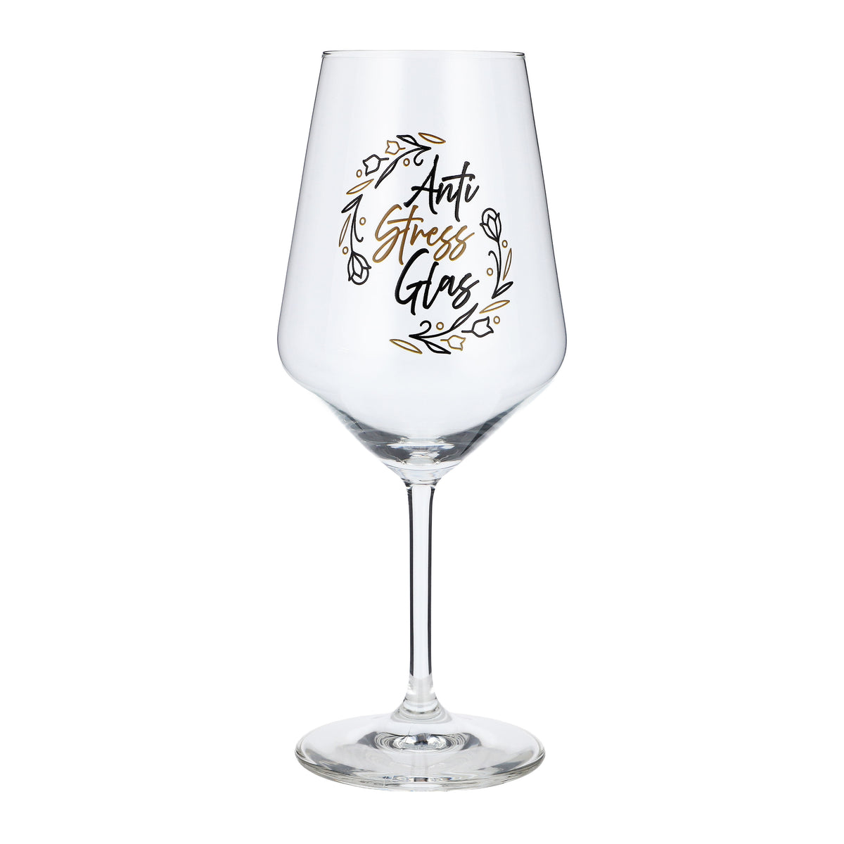 Bicchiere da vino Sipply con frase «Anti Stress», 0,5 l – Vista 2