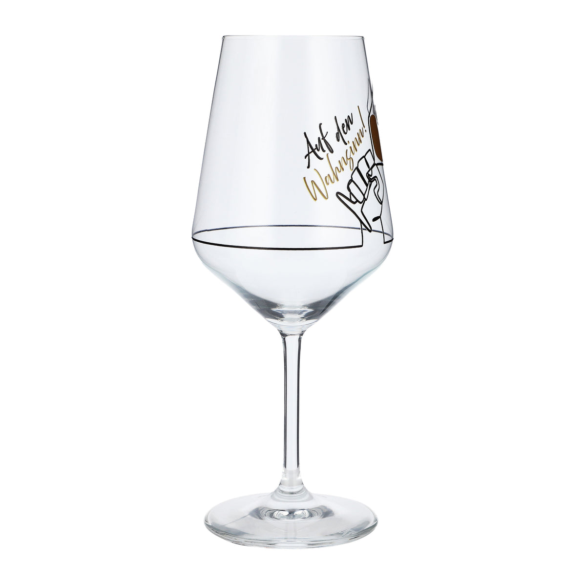 Bicchiere da vino Sipply con la scritta «Alla follia!» da 0,5 l – Vista 6