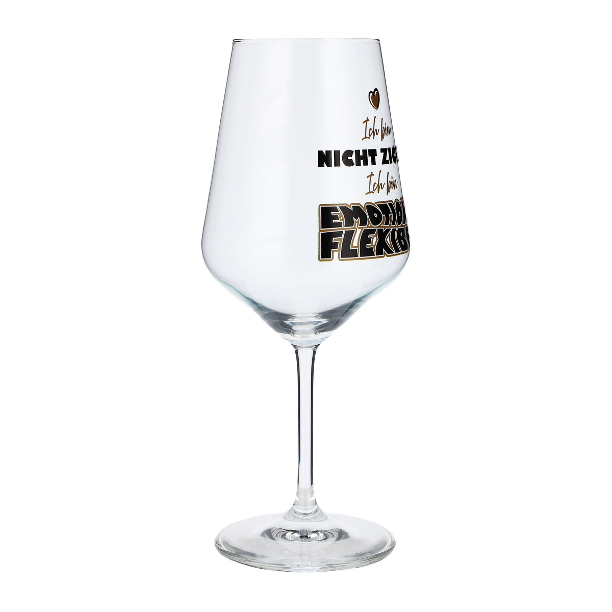 Bicchiere da vino Sipply con frase «Emotionsflexibel», 0,5 l – Vista 6