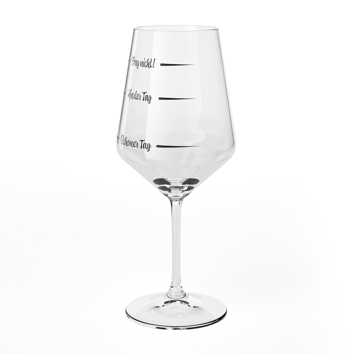 Bicchiere da vino Sipply con scritta «Non chiedere: giornata dura, giornata bella» V2, 0,5 l – Vista 7