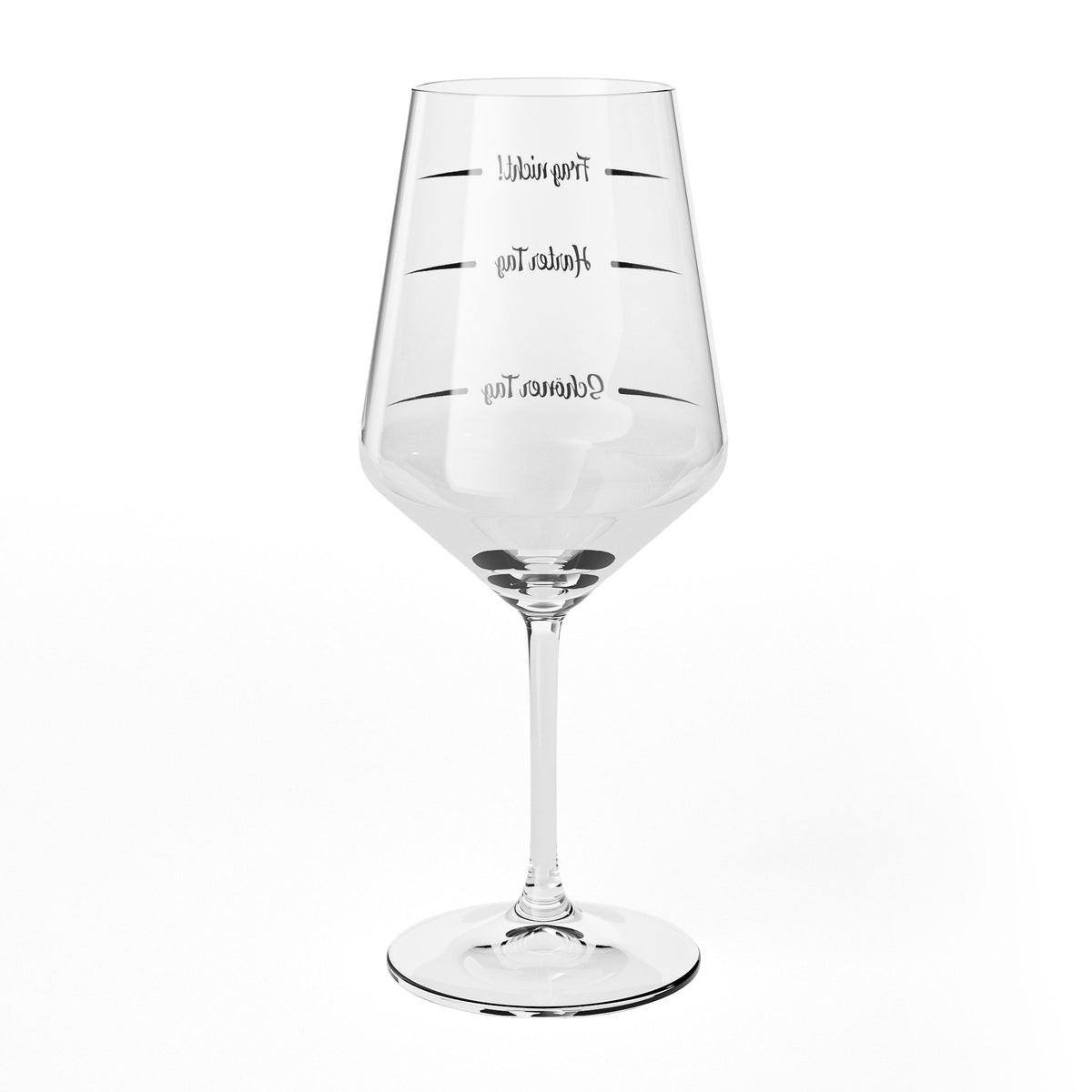 Bicchiere da vino Sipply con scritta «Non chiedere: giornata dura, giornata bella» V2, 0,5 l – Vista 8