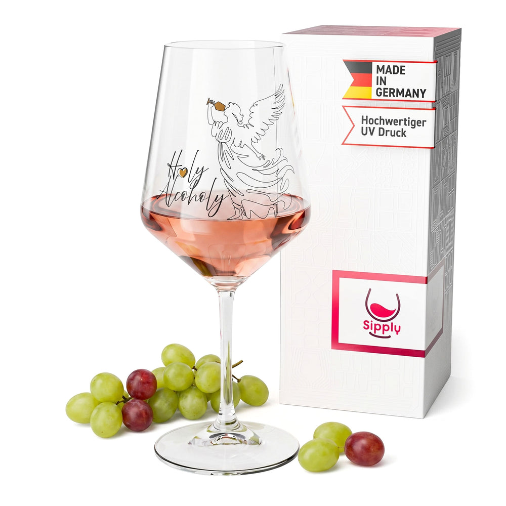 Bicchiere da vino Sipply con la scritta «Holy Alcoholy», 0,5 l
