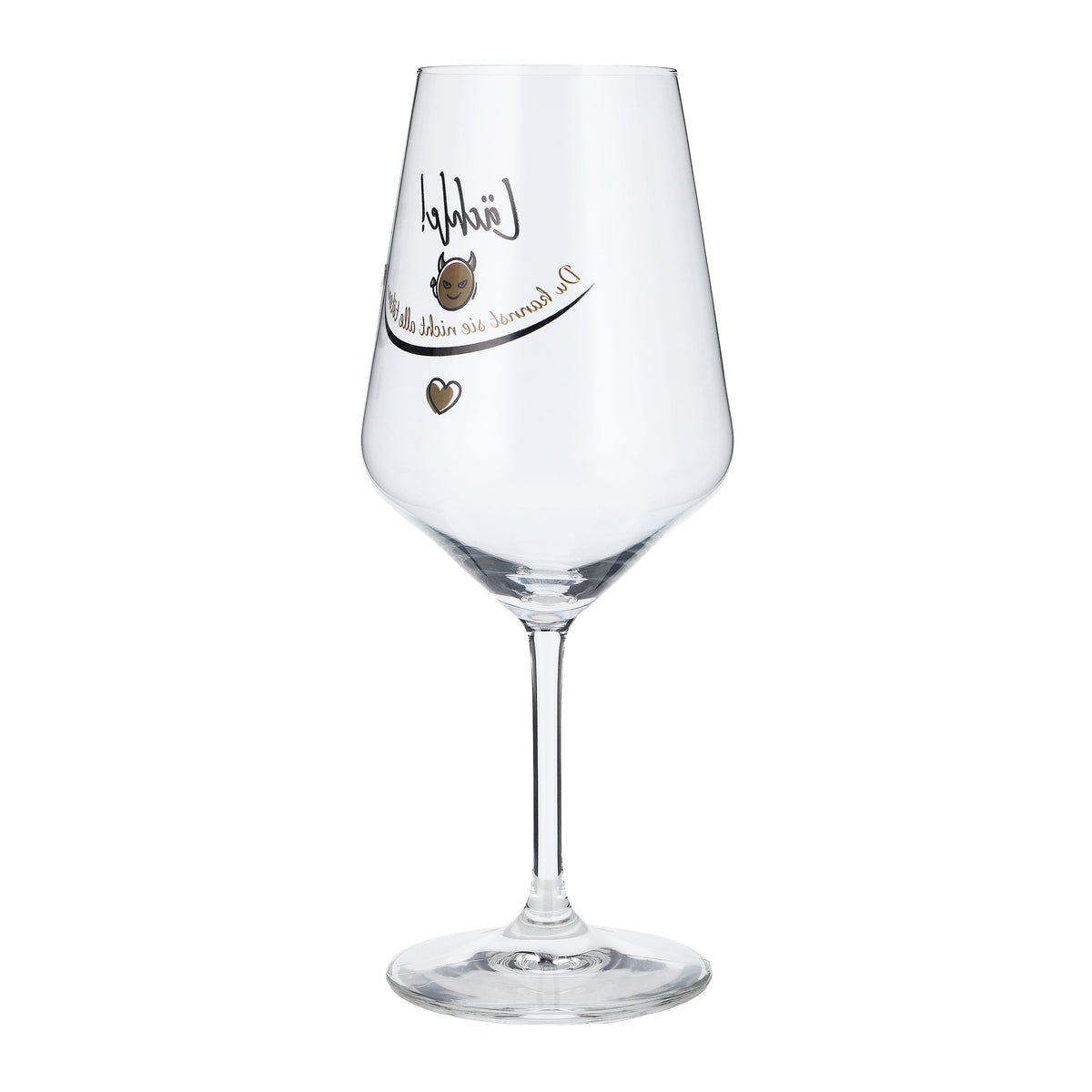 Bicchiere da vino Sipply con la scritta «Sorridi! Non puoi ucciderli tutti…» 0,5 l – Vista 7