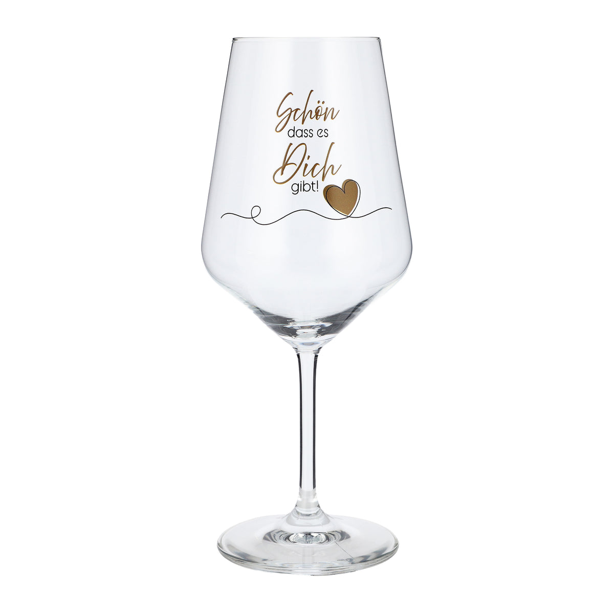 Bicchiere da vino Sipply con la scritta «Che bello che ci sei!» 0,5 l – Vista 2
