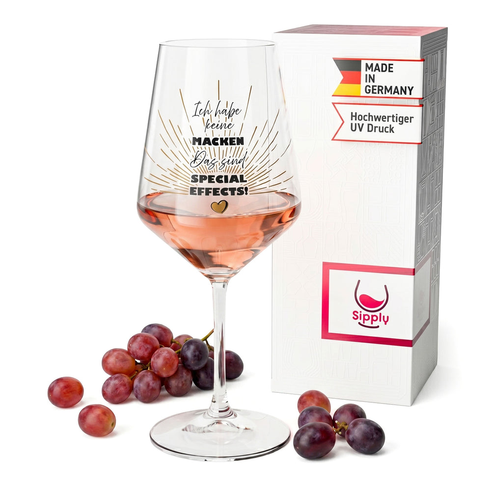 Bicchiere da vino Sipply con frase "Special Effects", 0,5 l