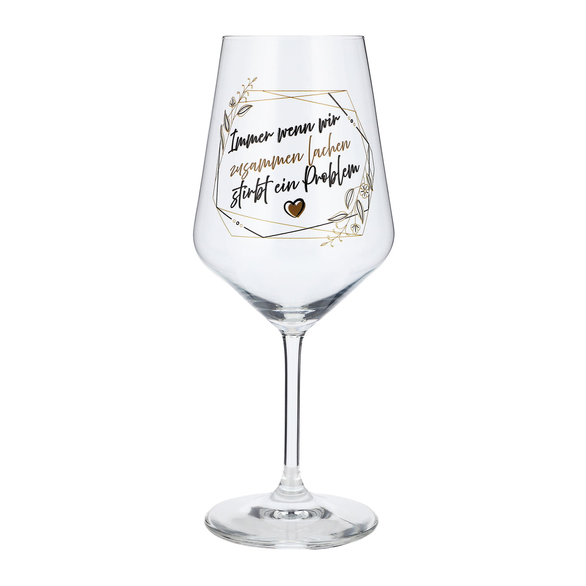 Bicchiere da vino Sipply con la frase «Quando ridiamo insieme», 0,5 l – Vista 2