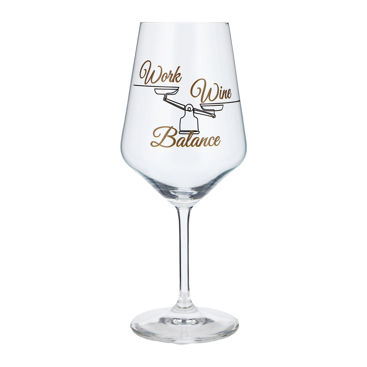 Bicchiere da vino Sipply con la scritta «Work Wine Balance», 0,5 l – Vista 2