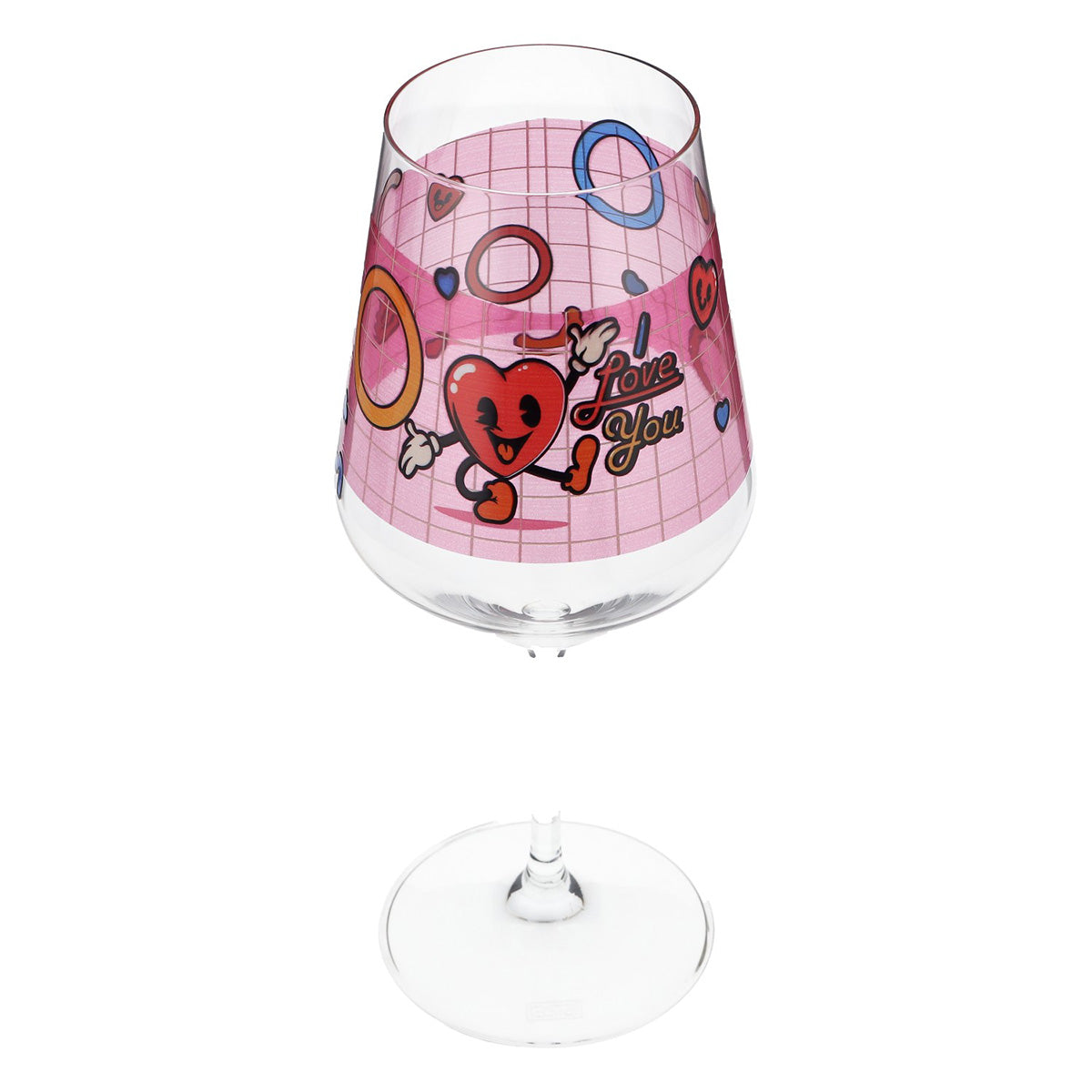 Bicchiere da vino Sipply per San Valentino "I Love You" Cuore Regalo 0,5 l con effetto trasparenza – Vista 9