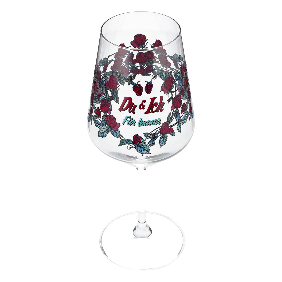 Bicchiere da vino Sipply per San Valentino con motivo a rosario "Tu e io per sempre" 0,5 l – Vista 8