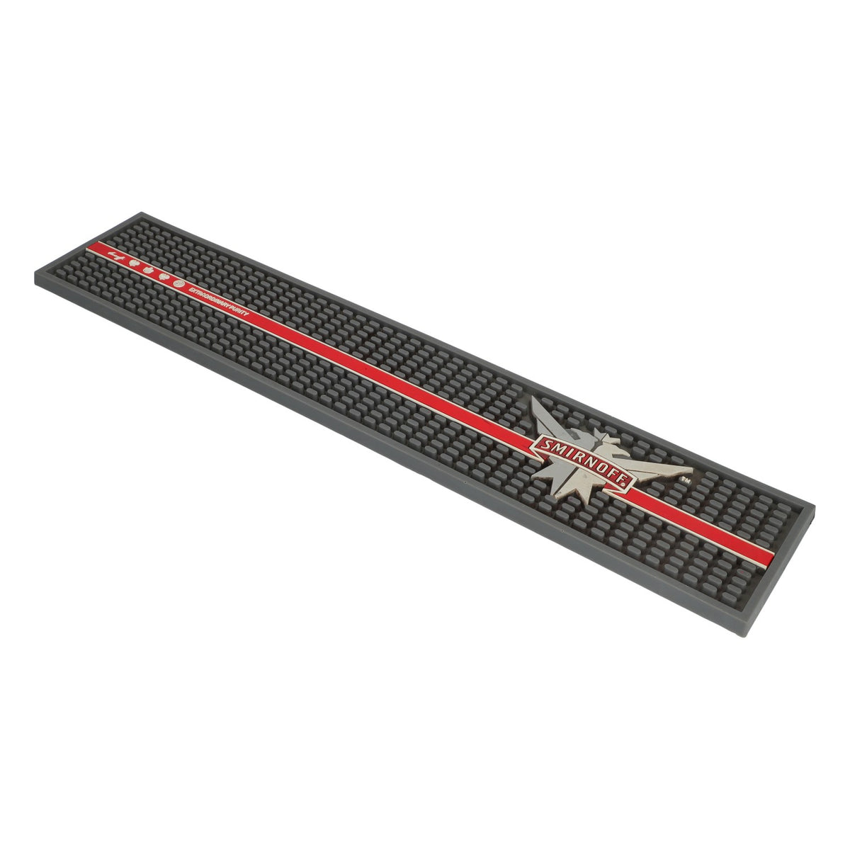 Smirnoff Tappetino da bar Tappetino asciugamani Tappetino di servizio 50x10 cm Gommato Accessori da bar – Vista 3