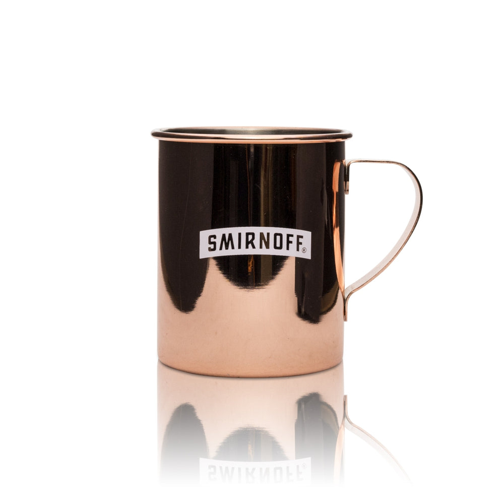 Smirnoff Bicchiere in rame 0,4 l Manico in metallo Bicchieri da cocktail Longdrink Mule Bar