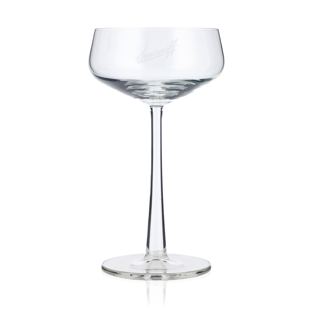 Smirnoff Vodka Bicchiere 0,17 l Bicchiere di design Bicchiere da martini Bicchiere con stelo elegante