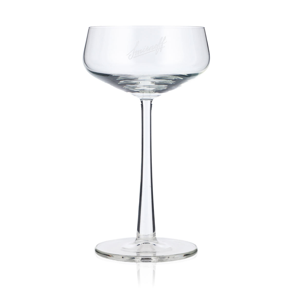 Smirnoff Vodka Bicchiere 0,17 l Bicchiere di design Bicchiere da martini Bicchiere con stelo elegante