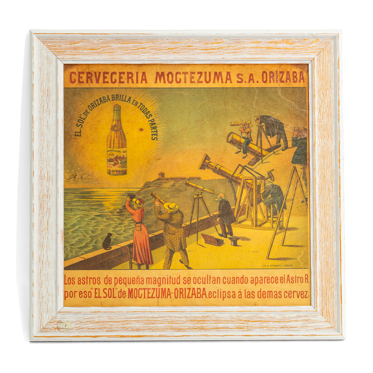 Sol Bier Quadro con cornice in legno Decorazione da parete "Piattaforma panoramica" 50x50 cm