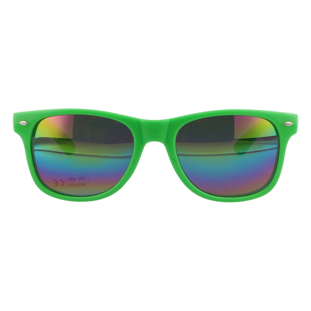 Occhiali da sole Sourz con lenti a specchio verdi e protezione UV 400 - Accessorio per feste e festival