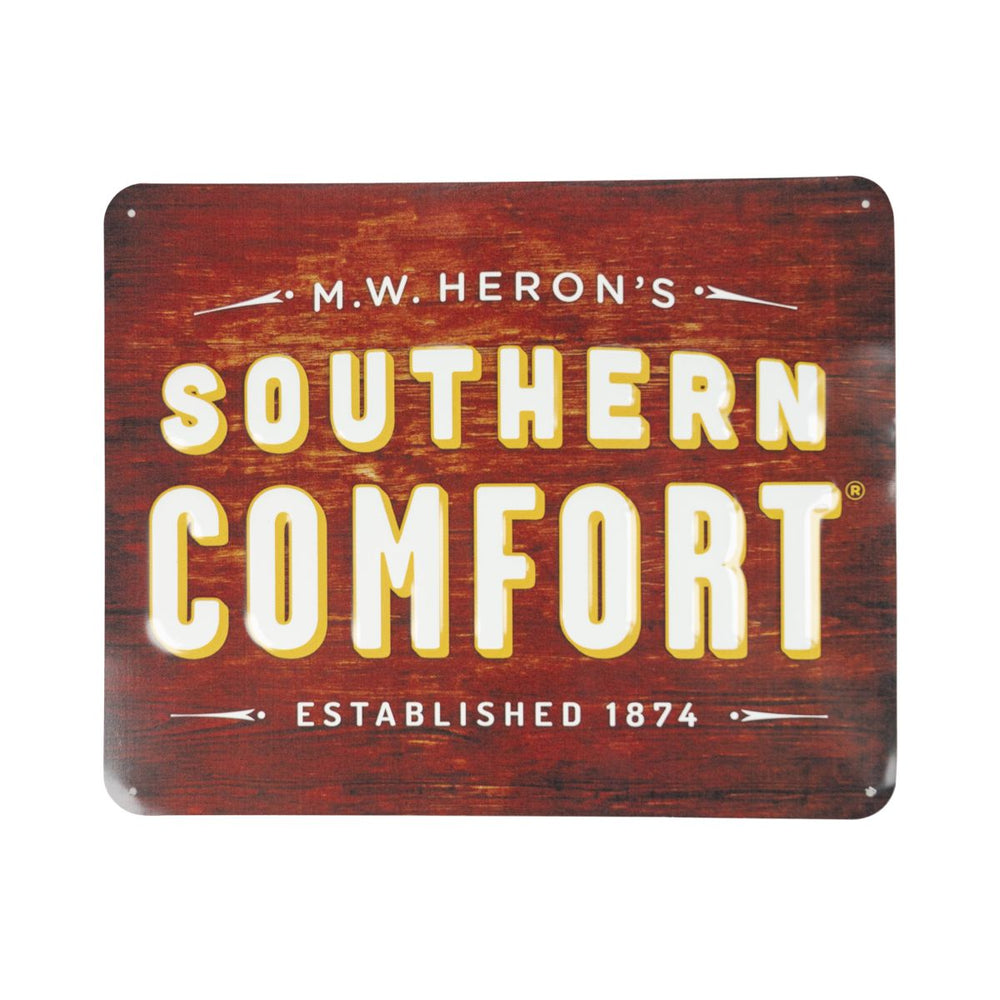 Southern Comfort Targhetta in metallo Decorazione da parete Targhetta pubblicitaria 36x29 cm Merchandise