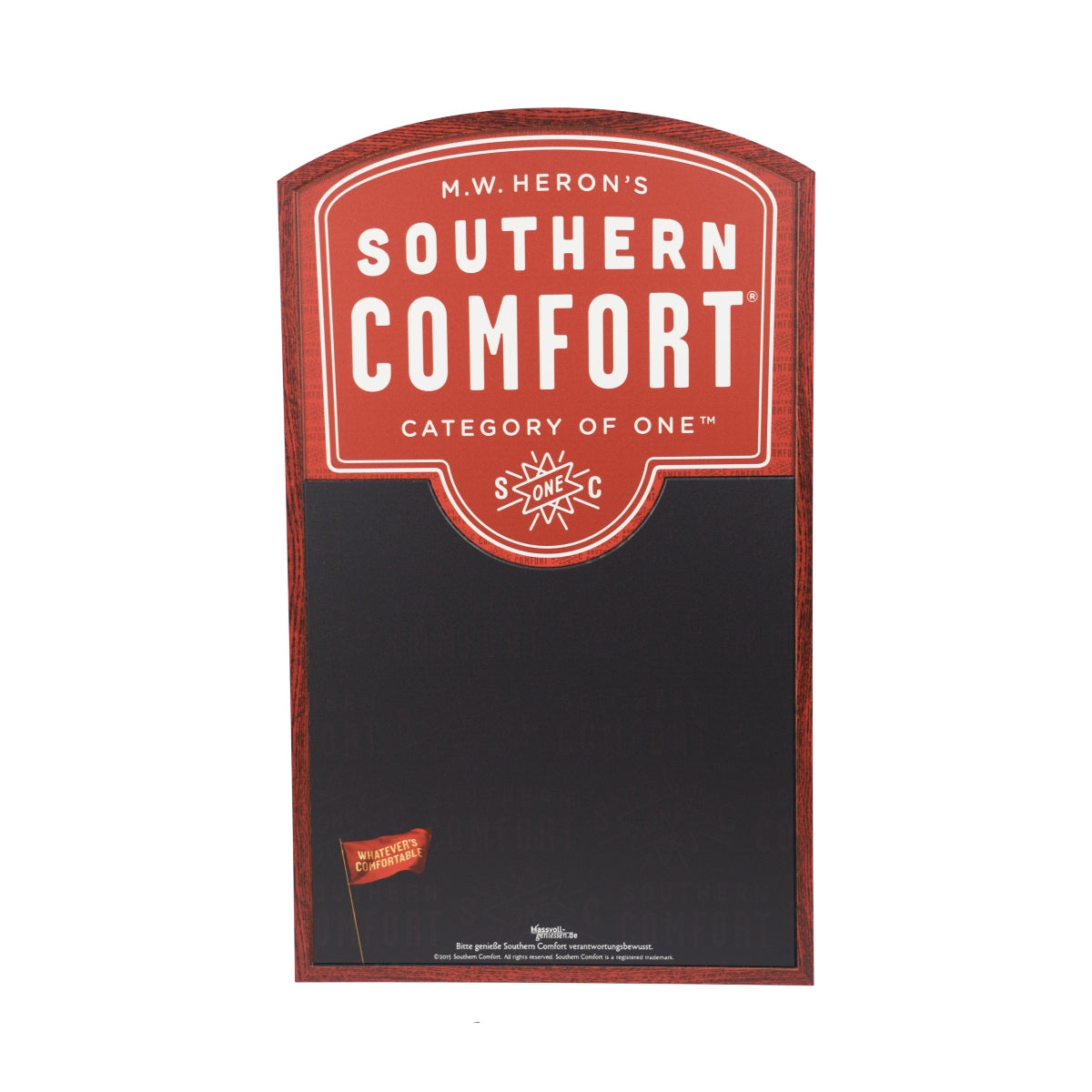 Southern Comfort Lavagna a gesso da parete Lavagna da bar Menu pubblicitario