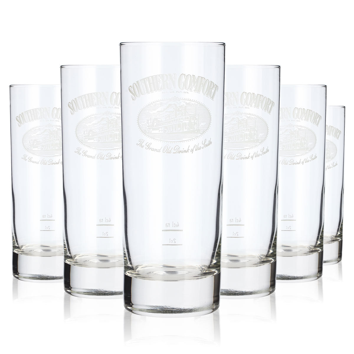 Bicchiere da whisky Southern Comfort da 0,33 l con logo bianco, bicchiere da whisky Tumbler Old Fashioned